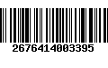 Código de Barras 2676414003395