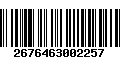 Código de Barras 2676463002257