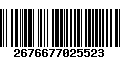 Código de Barras 2676677025523