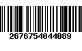 Código de Barras 2676754044089