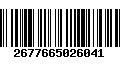 Código de Barras 2677665026041