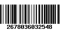 Código de Barras 2678036032548