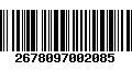 Código de Barras 2678097002085