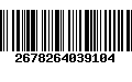 Código de Barras 2678264039104