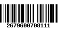 Código de Barras 2679600708111