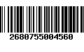 Código de Barras 2680755004560