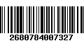 Código de Barras 2680784007327