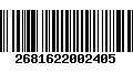 Código de Barras 2681622002405