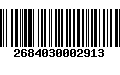 Código de Barras 2684030002913