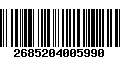 Código de Barras 2685204005990