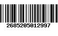 Código de Barras 2685205012997