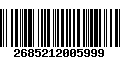 Código de Barras 2685212005999