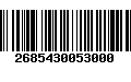 Código de Barras 2685430053000