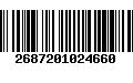 Código de Barras 2687201024660