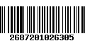 Código de Barras 2687201026305