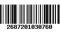 Código de Barras 2687201030760