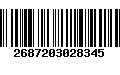 Código de Barras 2687203028345