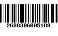 Código de Barras 2688306005189