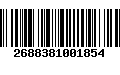 Código de Barras 2688381001854