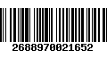 Código de Barras 2688970021652