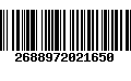 Código de Barras 2688972021650