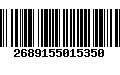 Código de Barras 2689155015350