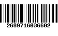 Código de Barras 2689716036602