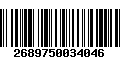 Código de Barras 2689750034046