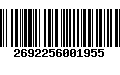 Código de Barras 2692256001955