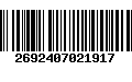 Código de Barras 2692407021917