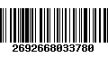 Código de Barras 2692668033780