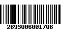 Código de Barras 2693006001706