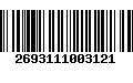 Código de Barras 2693111003121