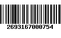 Código de Barras 2693167000754