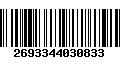 Código de Barras 2693344030833