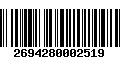 Código de Barras 2694280002519