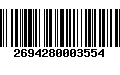 Código de Barras 2694280003554