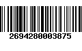 Código de Barras 2694280003875