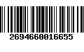 Código de Barras 2694660016655