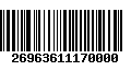 Código de Barras 26963611170000