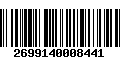 Código de Barras 2699140008441