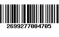 Código de Barras 2699277004705