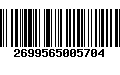 Código de Barras 2699565005704