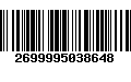 Código de Barras 2699995038648