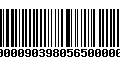 Código de Barras 270000090398056500000260