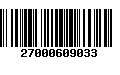 Código de Barras 27000609033