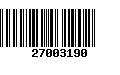 Código de Barras 27003190