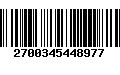 Código de Barras 2700345448977