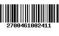 Código de Barras 2700461002411