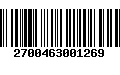 Código de Barras 2700463001269